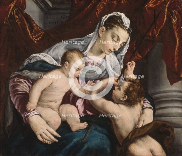 Virgin and Child with the Young Saint John the Baptist, 1560/65. Creator: Jacopo Bassano il vecchio.