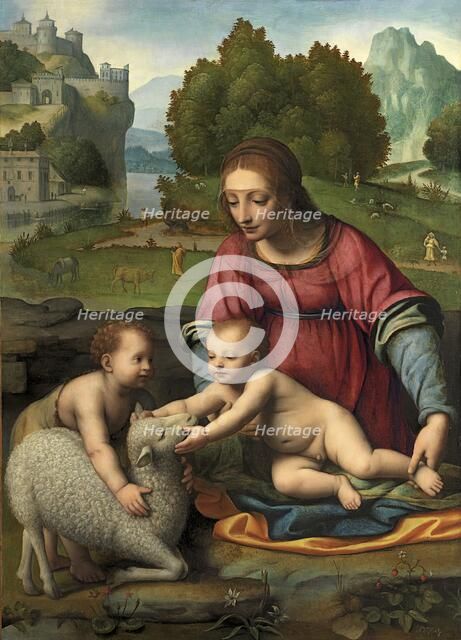 Virgin and Child with the Infant Saint John the Baptist, 1523. Creator: Bernardino Luini.