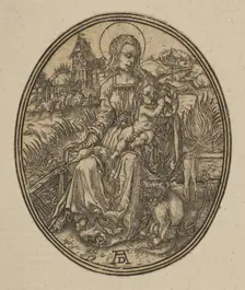 Virgin and Child with the Monkey (reverse copy).n.d. Creator: Unknown