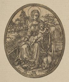 Virgin and Child with the Monkey (reverse copy).n.d. Creator: Unknown