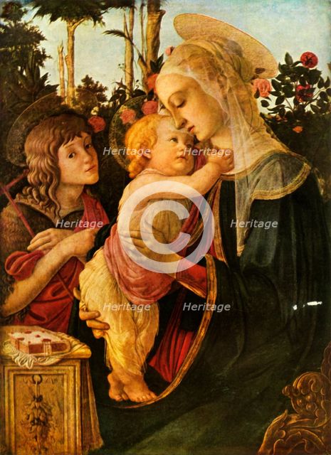 'Virgin and Child with Young St John the Baptist', 1470-1475, (1937). Creator: Sandro Botticelli.