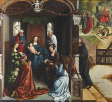 Virgin and Child adored by Saint Martin, 1514. Creator: Orley, Bernaert, van (1488-1541)