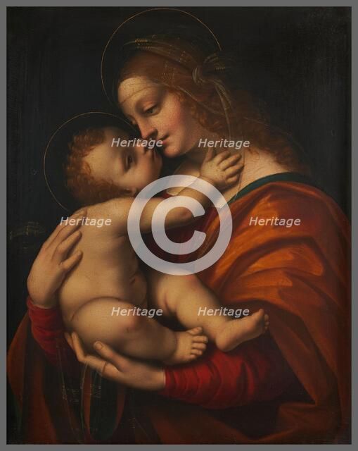 Virgin and Child, after Marco da Oggiono. Creator: Unknown.