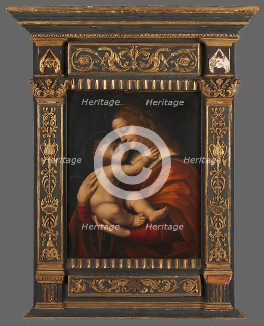 Virgin and Child, after Marco da Oggiono. Creator: Unknown.
