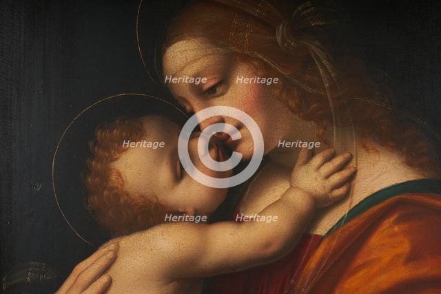 Virgin and Child, after Marco da Oggiono. Creator: Unknown.