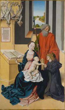Virgin and Child and a Donor Presented by Saint Thomas, 1483. Creator: Master of Großgmain