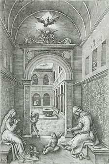 Virgin and Child and Saint Anne, 16th century. Creator: Daniel Hopfer
