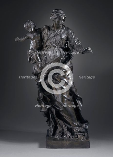 Virgin and Child, c.1650. Creator: Alessandro Algardi.