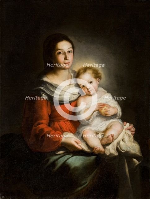 Virgin and Child, c. 1650. Creator: Murillo, Bartolomé Estebàn (1617-1682).