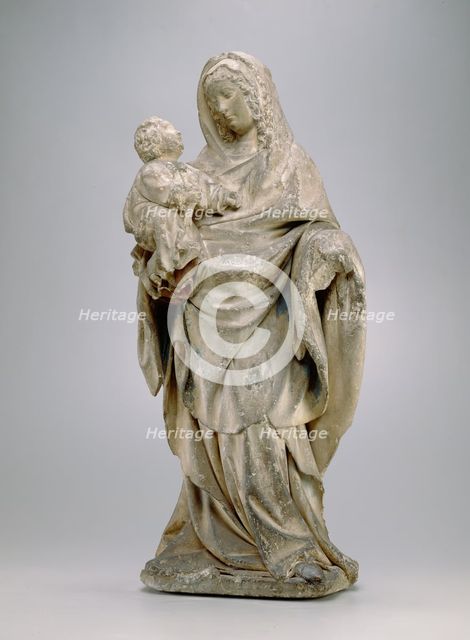 Virgin and Child, c1455. Creator: Circle of Juan de la Huerta School of Dijon.