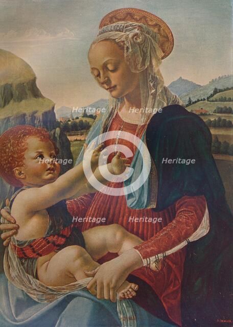 Virgin and Child, c1470, (1911). Artist: Andrea del Verrocchio