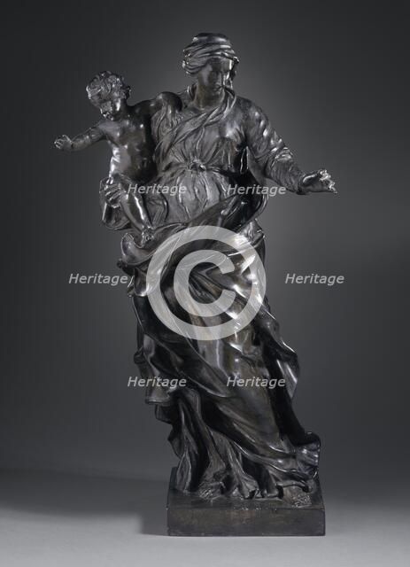 Virgin and Child, c.1650. Creator: Alessandro Algardi.