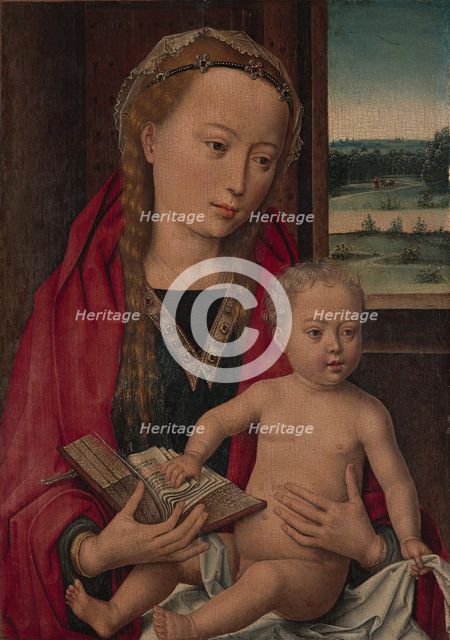 Virgin and Child, ca. 1490-94. Creator: Workshop of Hans Memling (Netherlandish, Seligenstadt, active by 1465-died 1494 Bruges).