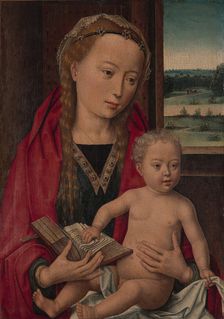 Virgin and Child, ca. 1490-94. Creator: Workshop of Hans Memling (Netherlandish, Seligenstadt, active by 1465-died 1494 Bruges)