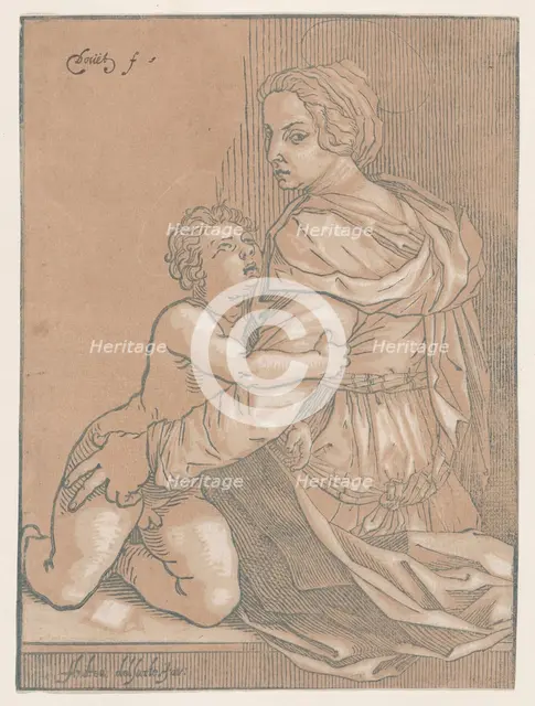 Virgin and child, ca. 1530. Creator: Edmond Douet.