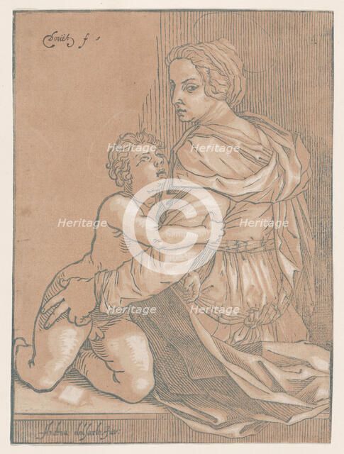 Virgin and child, ca. 1530. Creator: Edmond Douet.