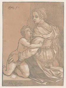 Virgin and child, ca. 1530. Creator: Edmond Douet
