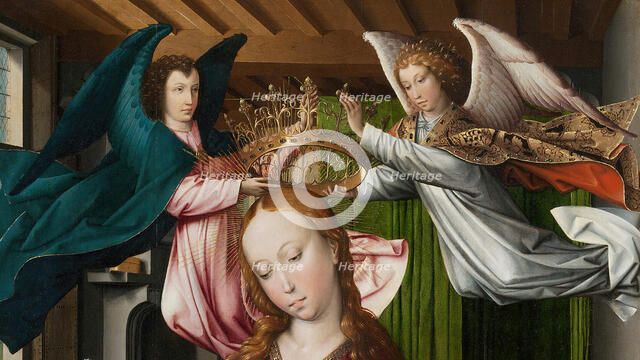 Virgin and Child Crowned by Angels, 1490/95. Creator: Colyn de Coter.