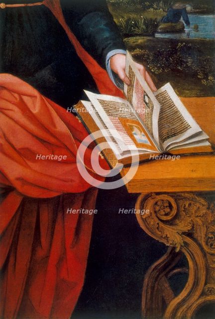 'Virgin and Child', detail, 16th century. Artist: Anon