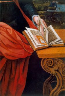 Virgin and Child detail, 16th century. Artist: Anon