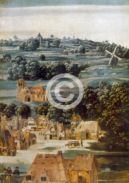 'Virgin and Child', detail, 16th century. Artist: Anon