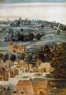 Virgin and Child detail, 16th century. Artist: Anon