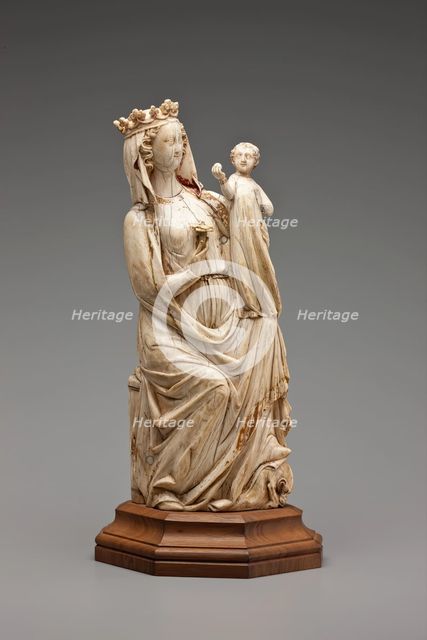 Virgin and Child Enthroned, 14th century. Creator: Unknown.