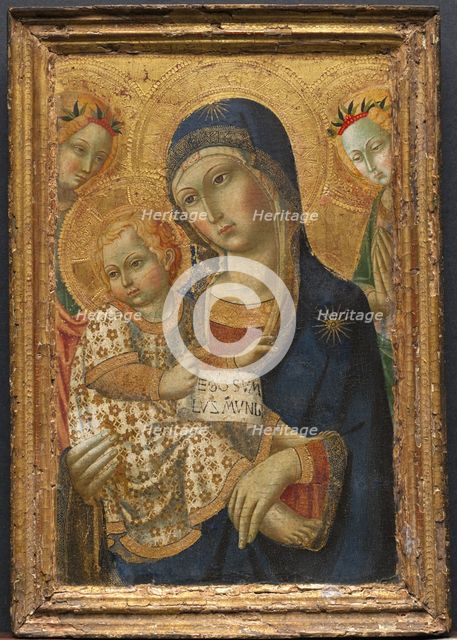 Virgin and Child Enthroned, 1800s. Creator: Unknown.