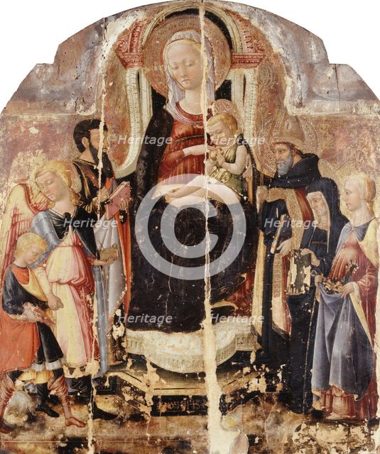 Virgin and Child Enthroned with Saints, c1475. Creator: Neri di Bicci.