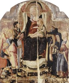 Virgin and Child Enthroned with Saints, c1475. Creator: Neri di Bicci