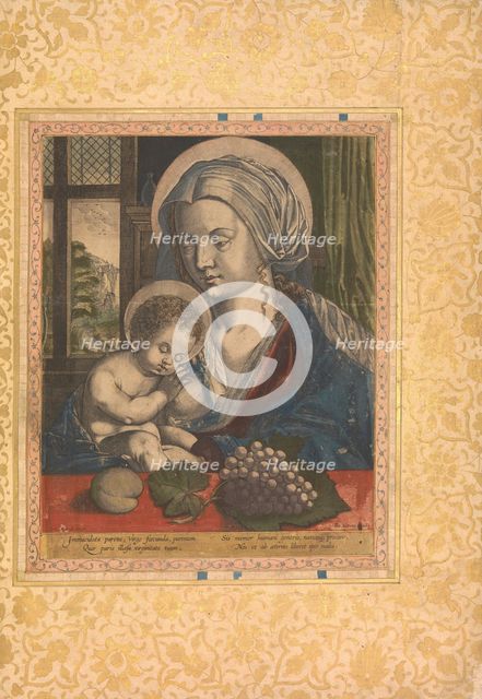 Virgin and Child, Folio from the Bellini Album, ca. 1600. Creator: Unknown.
