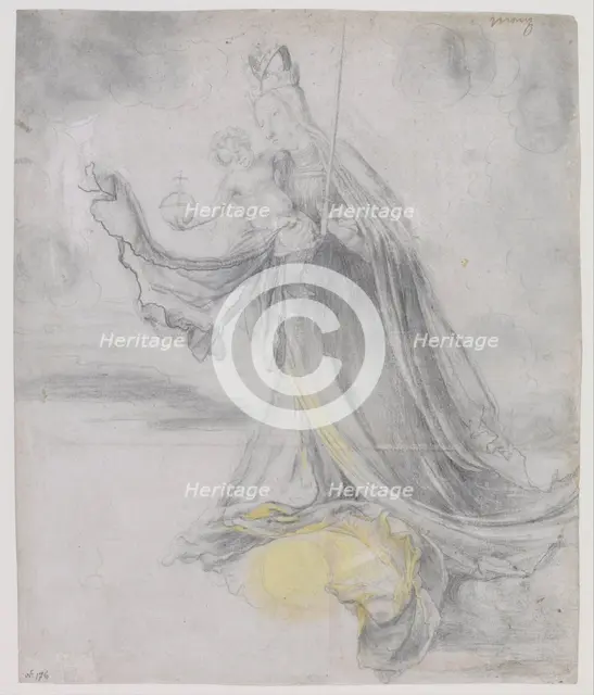 Virgin and Child in the Clouds, ca 1509-1511. Artist: Grünewald, Matthias (ca 1470-1528)