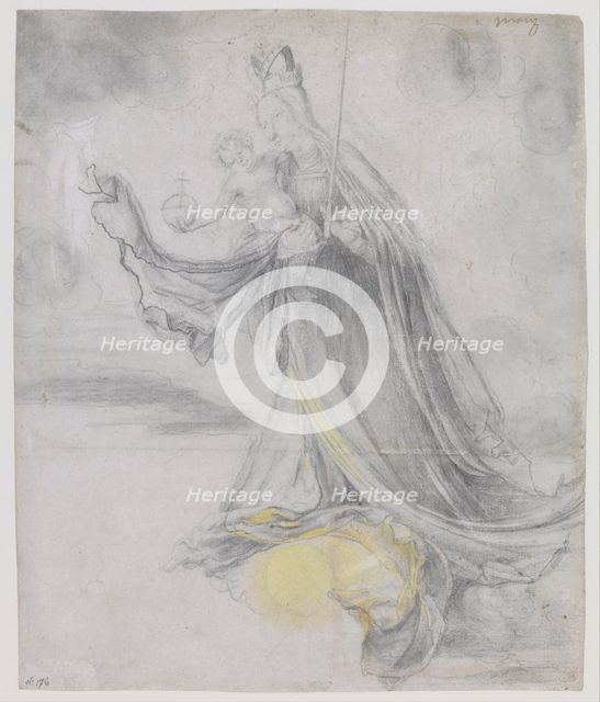 Virgin and Child in the Clouds, ca 1509-1511. Artist: Grünewald, Matthias (ca 1470-1528)