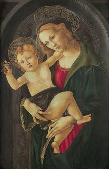 Virgin and Child in a Niche, 1477. Creator: Botticelli, Sandro (1445-1510)
