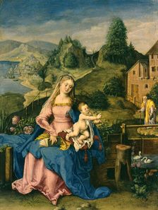 Virgin and Child in a Landscape, c1600. Creator: Unknown