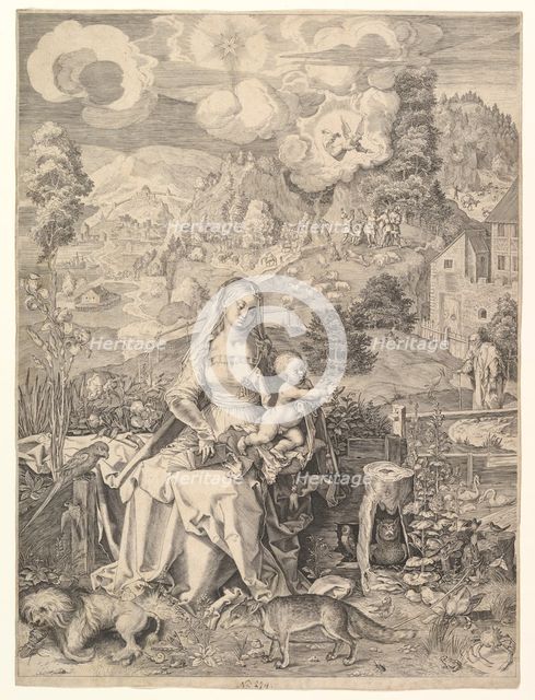 Virgin and Child in a Landscape, ca. 1597. Creator: Aegidius Sadeler II.