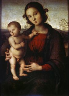 Virgin and Child late 15th or early 16th century. Artist: Perugino
