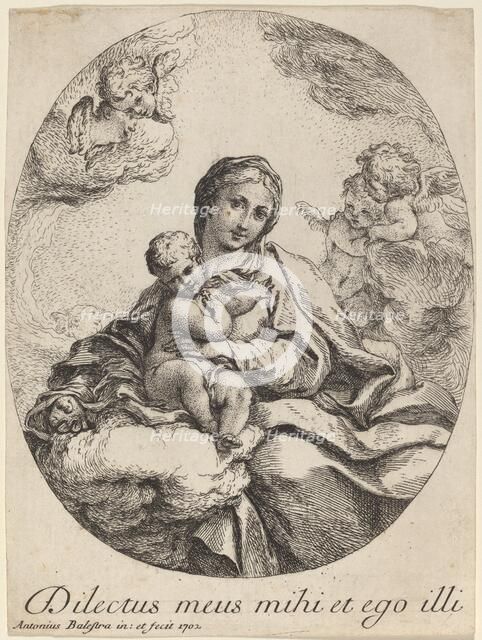 Virgin and Child on a Cloud, 1702. Creator: Antonio Balestra.