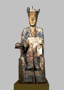 Virgin and Child, Painted wood
