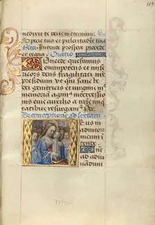 Virgin and Child; Poncher Hours, about 1500. Creator: Master of Cardinal Bourbon
