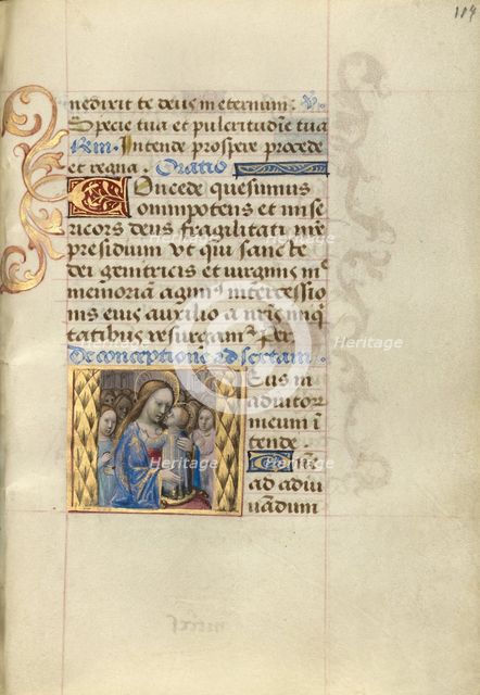 Virgin and Child; Poncher Hours, about 1500. Creator: Master of Cardinal Bourbon.