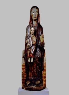Virgin and Child, polychromed sculpture