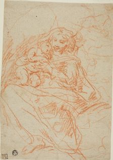 Virgin and Child (recto), n.d. Creator: Flaminio Torre
