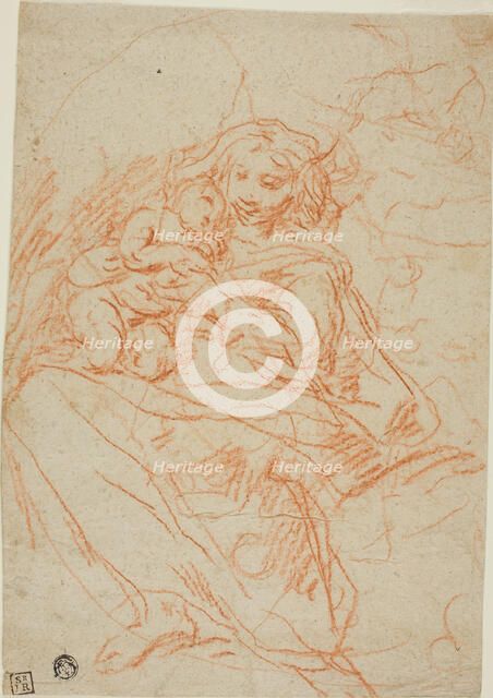 Virgin and Child (recto), n.d. Creator: Flaminio Torre.