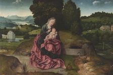 Virgin and Child Resting during the Flight into Egypt, c1500s. Creator: Joachim Patinir