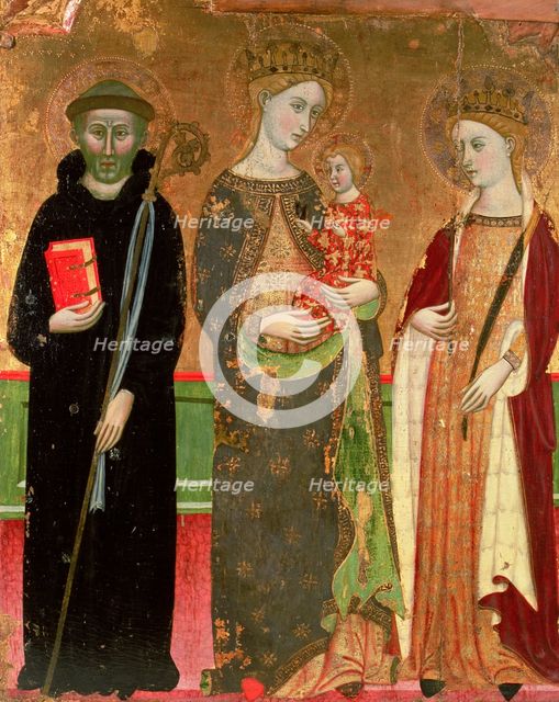 Virgin and Child, Saint Benedict and Saint Olive.