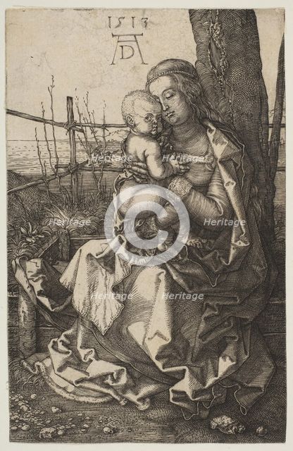 Virgin and Child Seated by a Tree, 1513. Creator: Albrecht Durer.