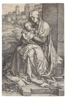 Virgin and Child Seated by the Wall, 1514. Creator: Dürer, Albrecht (1471-1528)