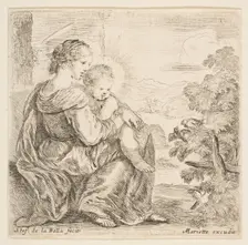 Virgin and Christ Child, 1641. Creator: Stefano della Bella