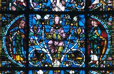 Virgin and Prophets, stained glass, Chartres Cathedral, France, 1194-1260